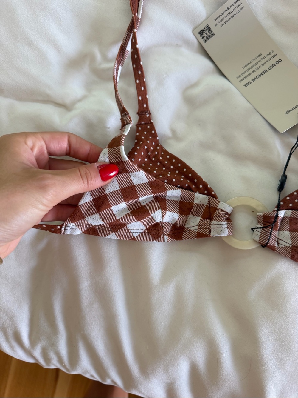 Women’s Blackbough Triangle Bikini Top NWT - Picture 2 of 7